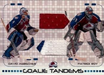 2001-02 Be a Player Between the Pipes - Goalie Tandems #GT-05 Patrick Roy / David Aebischer Front