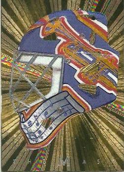 2001-02 Be a Player Between the Pipes - The Mask Gold #NNO Curtis Joseph Front