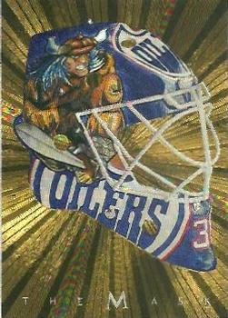 2001-02 Be a Player Between the Pipes - The Mask Gold #NNO Tommy Salo Front