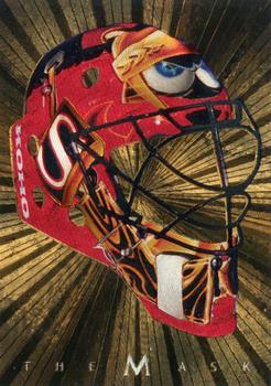 2001-02 Be a Player Between the Pipes - The Mask Gold #NNO Patrick Lalime Front