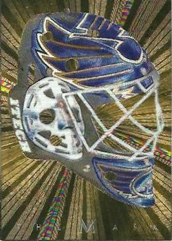 2001-02 Be a Player Between the Pipes - The Mask Gold #NNO Brent Johnson Front