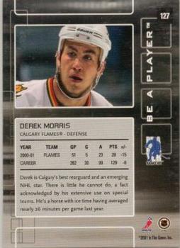 2001-02 Be a Player Memorabilia - Chicago Sun-Times Emerald #127 Derek Morris Back