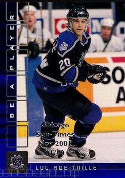 2001-02 Be a Player Memorabilia - Chicago Sun-Times Sapphire #95 Luc Robitaille Front