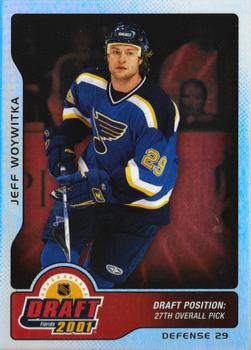 2001-02 Be a Player Memorabilia - Draft Redemption Exchange #27 Jeff Woywitka Front