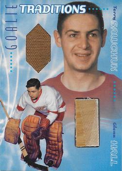 2001-02 Be a Player Memorabilia - Goalie Traditions #GT-22 Terry Sawchuk / Glenn Hall Front