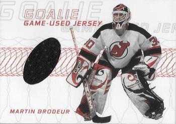 2001-02 Be a Player Memorabilia - Goalie Game-Used Jerseys #GJ-13 Martin Brodeur Front