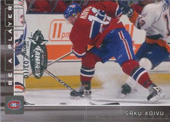 2001-02 Be a Player Memorabilia - NHL All-Star Fantasy #286 Saku Koivu Front