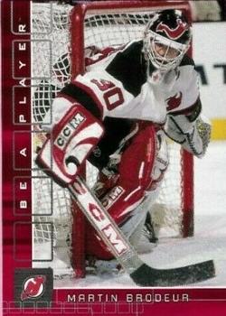 2001-02 Be a Player Memorabilia - Ruby #40 Martin Brodeur Front