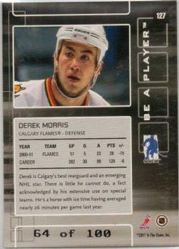 2001-02 Be a Player Memorabilia - Sapphire #127 Derek Morris Back