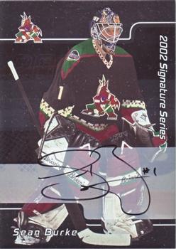 2001-02 Be a Player Signature Series - Autographs #022 Sean Burke Front