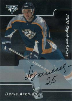 2001-02 Be a Player Signature Series - Autographs #042 Denis Arkhipov Front