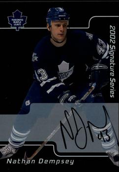 2001-02 Be a Player Signature Series - Autographs #071 Nathan Dempsey Front