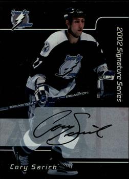 2001-02 Be a Player Signature Series - Autographs #096 Cory Sarich Front
