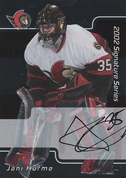 2001-02 Be a Player Signature Series - Autographs #109 Jani Hurme Front