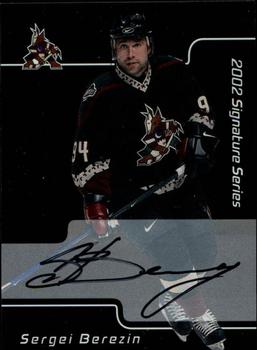 2001-02 Be a Player Signature Series - Autographs #193 Sergei Berezin Front