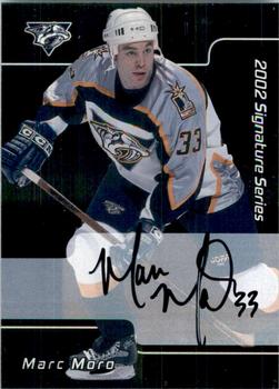 2001-02 Be a Player Signature Series - Autographs #215 Marc Moro Front