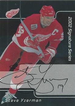 2001-02 Be a Player Signature Series - Autographs #LSY Steve Yzerman Front
