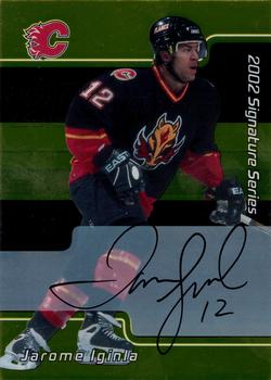 2001-02 Be a Player Signature Series - Autographs Gold #005 Jarome Iginla Front