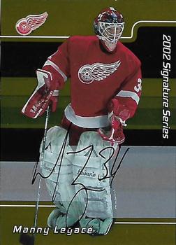 2001-02 Be a Player Signature Series - Autographs Gold #010 Manny Legace Front