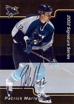 2001-02 Be a Player Signature Series - Autographs Gold #144 Patrick Marleau Front