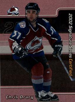 2001-02 Be a Player Signature Series - Certified 100 #C-7 Chris Drury Front