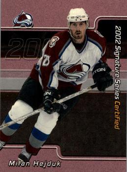 2001-02 Be a Player Signature Series - Certified 100 #C-25 Milan Hejduk Front