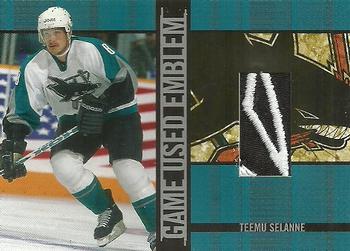 2001-02 Be a Player Signature Series - Emblems #GUE-8 Teemu Selanne Front
