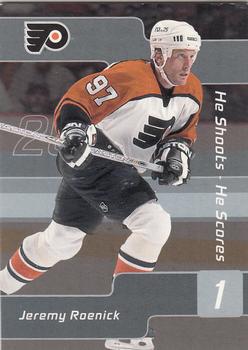 2001-02 Be a Player Signature Series - He Shoots-He Scores Points #NNO Jeremy Roenick Front