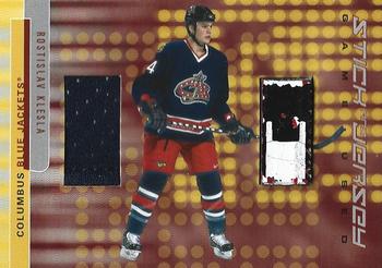 2001-02 Be a Player Signature Series - Jersey and Stick Cards #GSJ-2 Rostislav Klesla Front