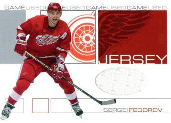 2001-02 Be a Player Signature Series - Jerseys #GJ-21 Sergei Fedorov Front