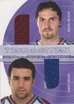 2001-02 Be a Player Signature Series - Teammates #TM-09 Chris Drury / Milan Hejduk Front