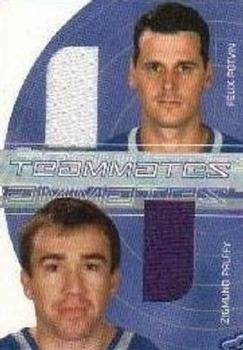 2001-02 Be a Player Signature Series - Teammates #TM-14 Zigmund Palffy / Felix Potvin Front