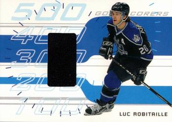 2001-02 Be a Player Memorabilia - 500 Goal Scorers Jersey #GS-12 Luc Robitaille Front