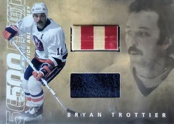 2001-02 Be A Player Ultimate Memorabilia - 500 Goal Scorers Jerseys and Sticks #16 Bryan Trottier Front