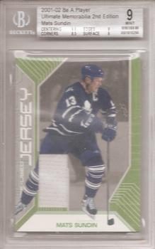 2001-02 Be A Player Ultimate Memorabilia - Jerseys #NNO Mats Sundin Front
