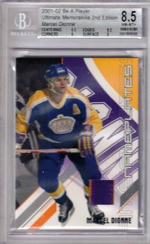 2001-02 Be A Player Ultimate Memorabilia - Name Plates #NNO Marcel Dionne Front