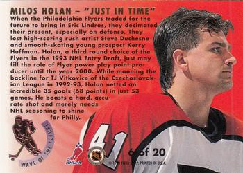 1993-94 Ultra - Wave of the Future #6 Milos Holan Back