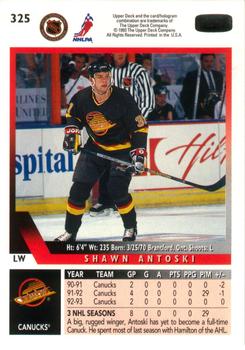 1993-94 Upper Deck #325 Shawn Antoski Back