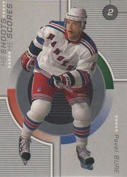2001-02 Be a Player Update - He Shoots-He Scores Points #NNO Pavel Bure Front