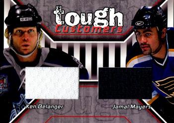 2001-02 Be a Player Update - Tough Customers #TC-5 Jamal Mayers / Ken Belanger Front