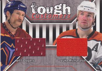2001-02 Be a Player Update - Tough Customers #TC-13 Luke Richardson / Jeff Odgers Front