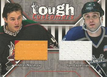 2001-02 Be a Player Update - Tough Customers #TC-28 Andrei Nazarov / Ian Laperriere Front