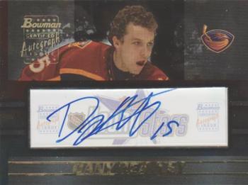 2001-02 Bowman YoungStars - Autographs #YSA-DH Dany Heatley Front