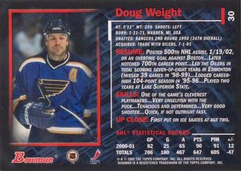 2001-02 Bowman YoungStars - Ice Cubed #30 Doug Weight Back