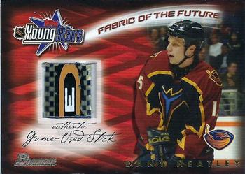 2001-02 Bowman YoungStars - Fabric of the Future Stick #FFS-DH Dany Heatley Front