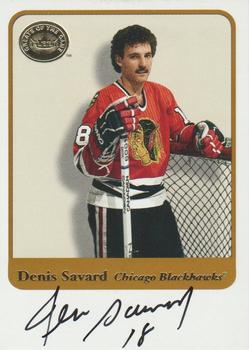 2001-02 Fleer Greats of the Game - Autographs #NNO Denis Savard Front