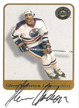 2001-02 Fleer Greats of the Game - Autographs #NNO Glenn Anderson Front