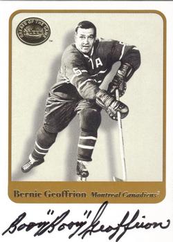 2001-02 Fleer Greats of the Game - Autographs #NNO Bernie Geoffrion Front