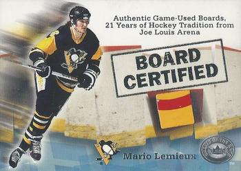 2001-02 Fleer Greats of the Game - Board Certified #NNO Mario Lemieux Front