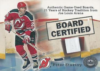 2001-02 Fleer Greats of the Game - Board Certified #NNO Peter Stastny Front